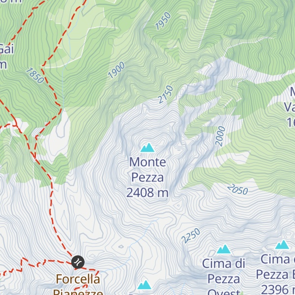 Map of Monte Pezza