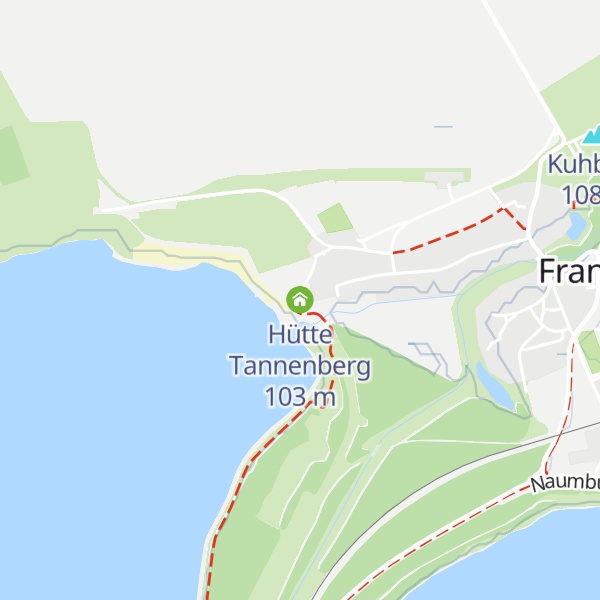 Map of Hütte Tannenberg