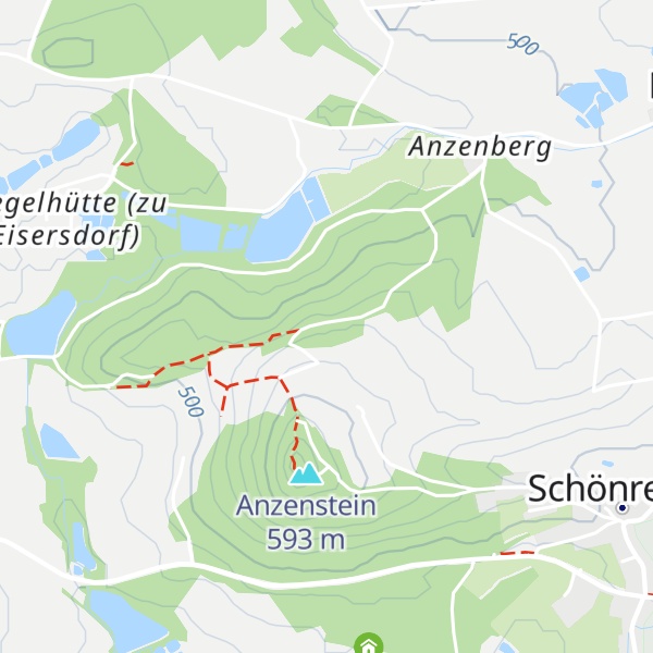 Map of Hütte Anzenberg