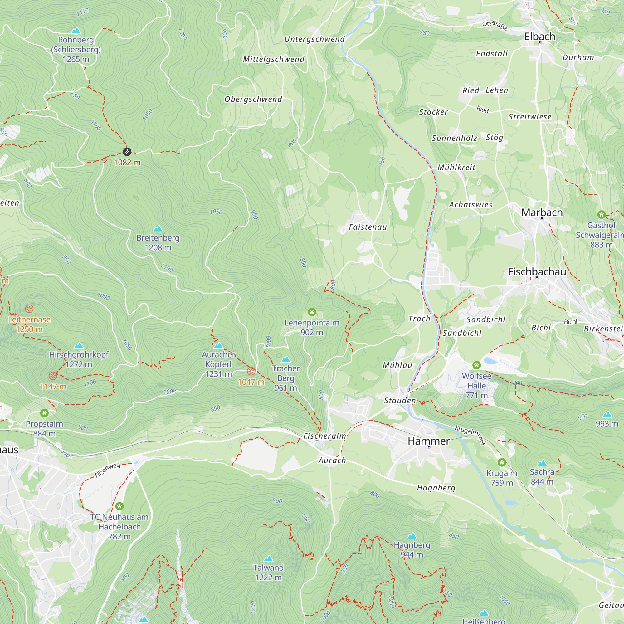 Lehenpointalm map