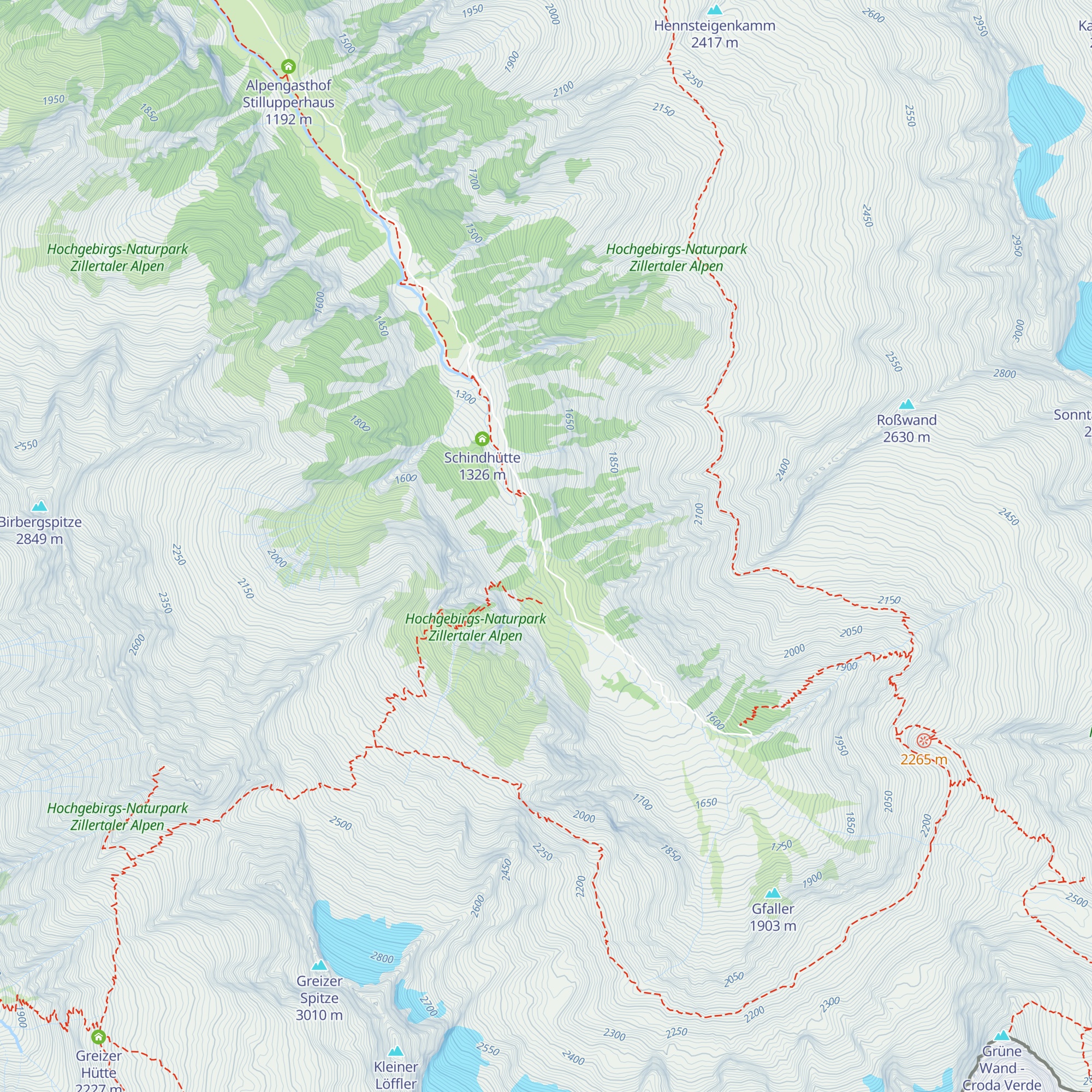 Grüne-Wand-Hütte map