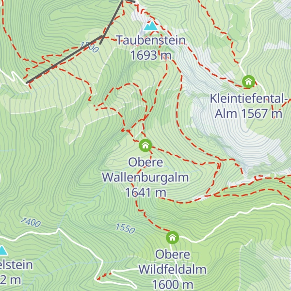 Map of Obere Wallenburgalm