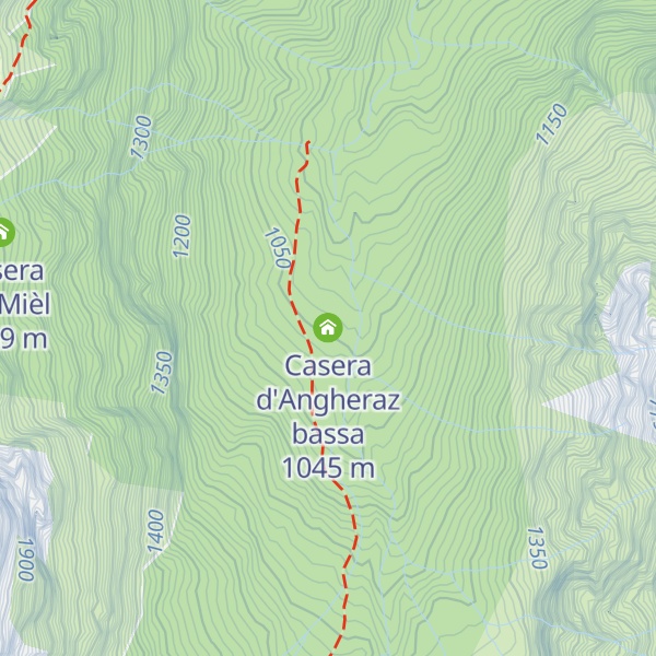 Map of Casera d'Angheraz bassa