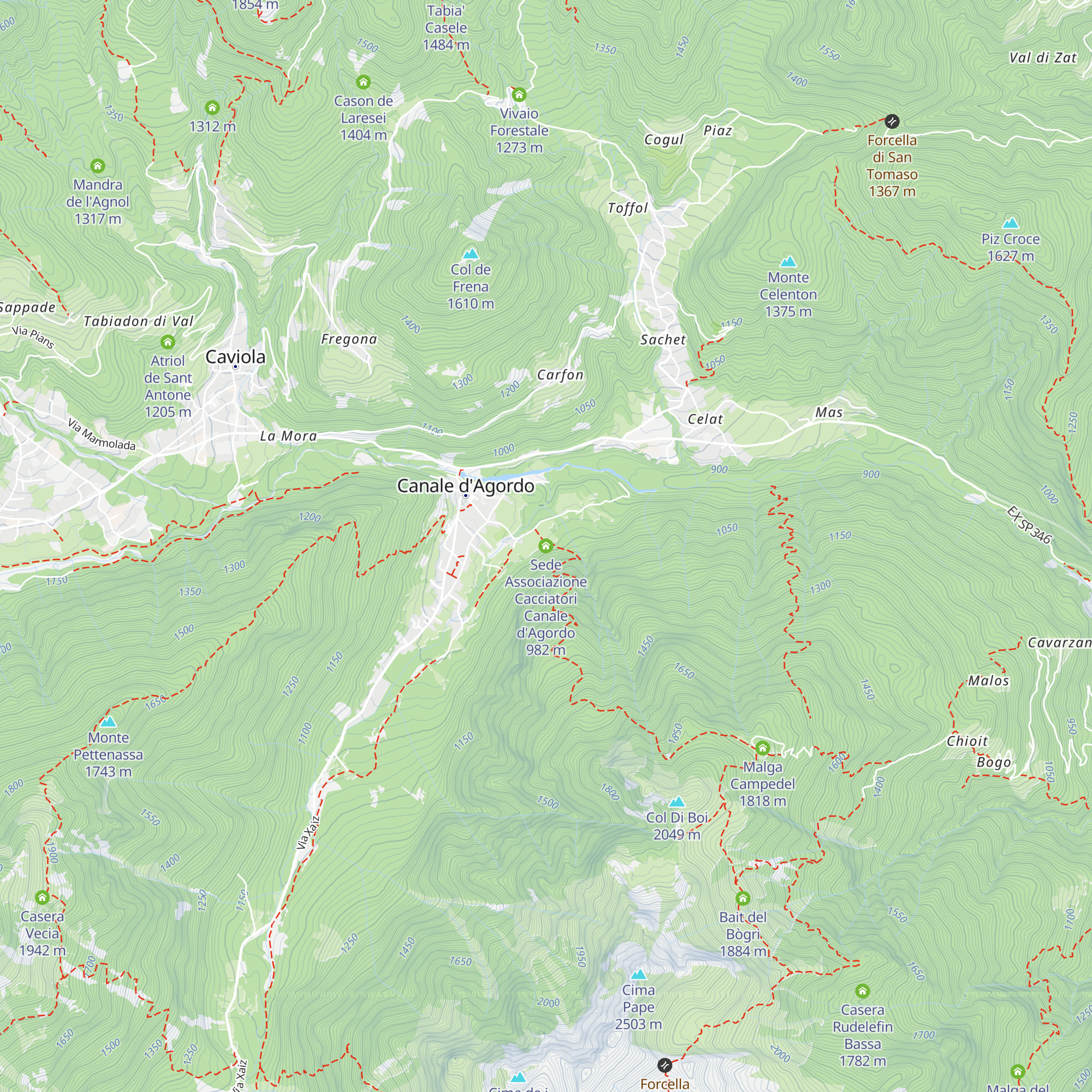 Sede Associazione Cacciatori Canale d'Agordo map