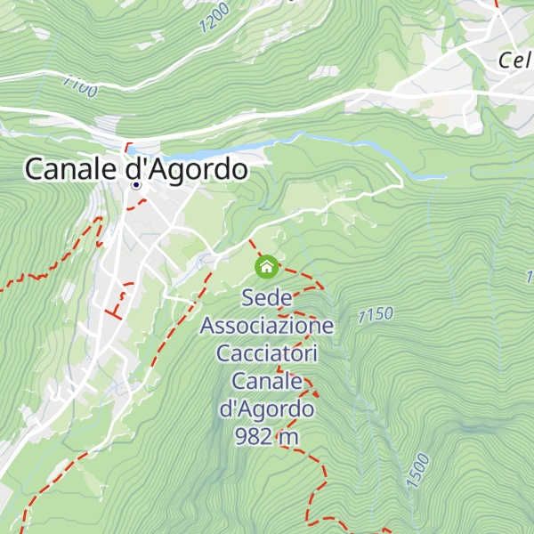 Map of Sede Associazione Cacciatori Canale d'Agordo
