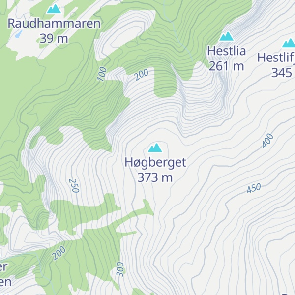 Map of Holdalsfjellet