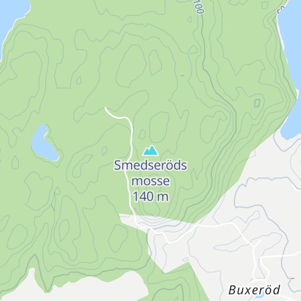 Map of Smedseröds mosse