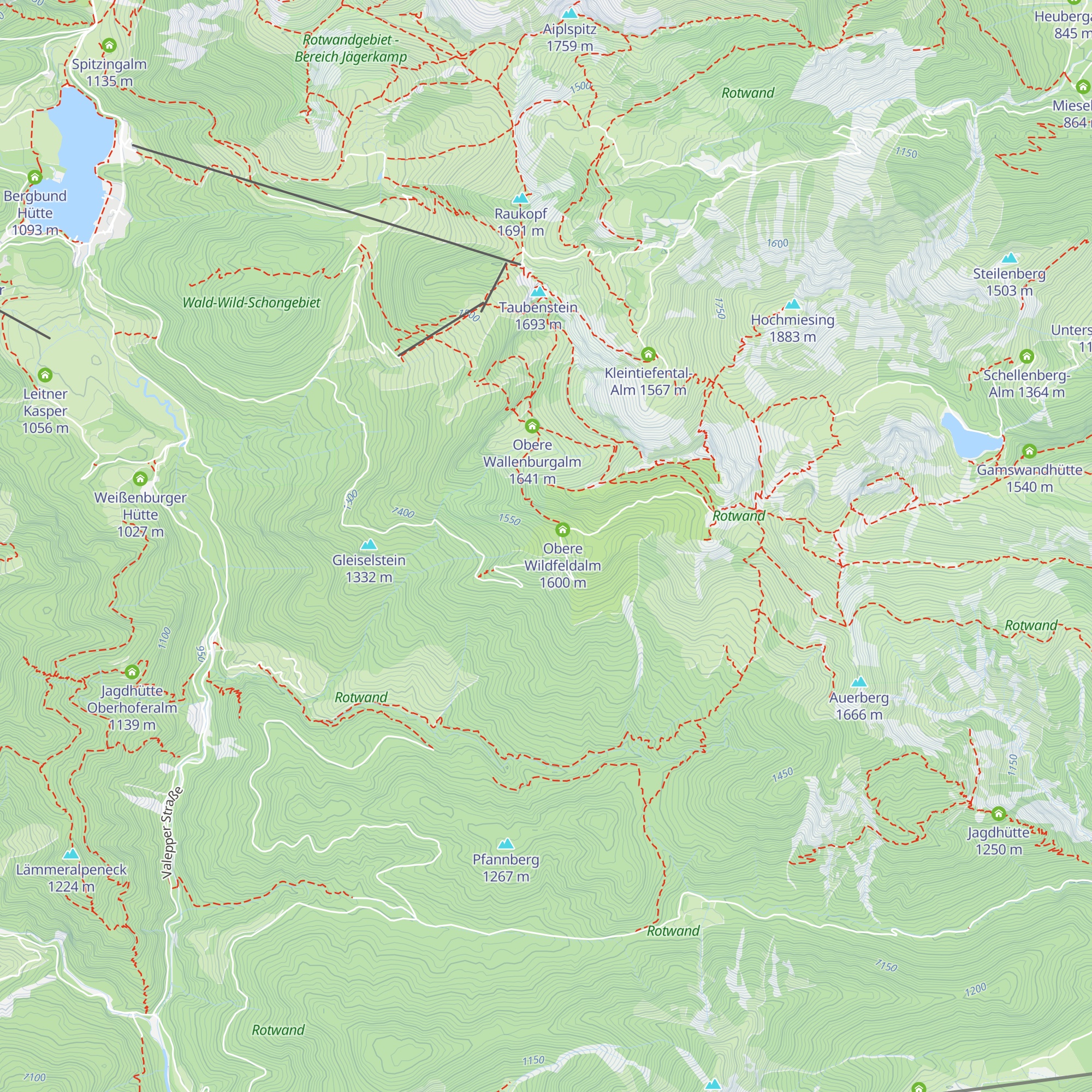 Wildfeldalm map