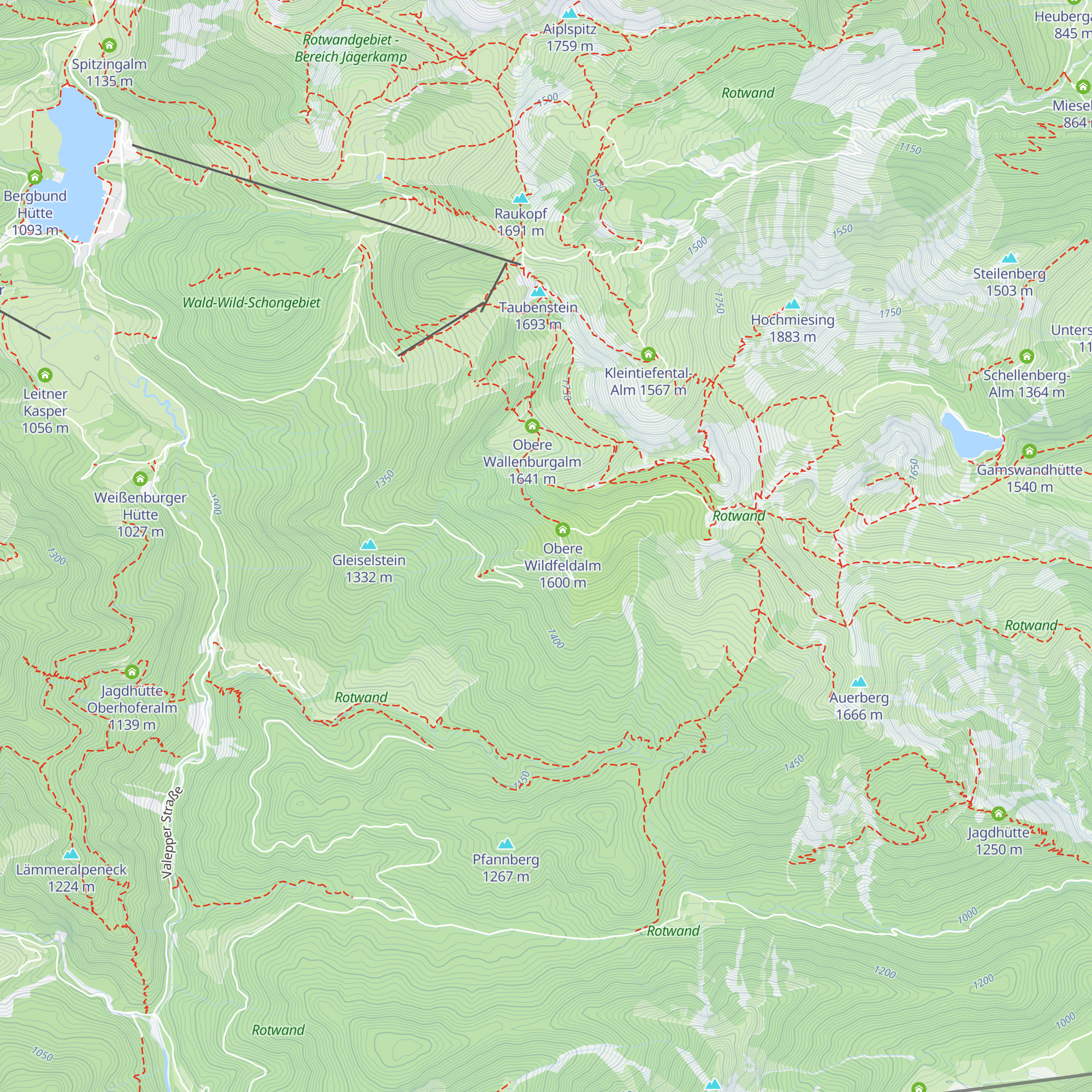 Wildfeldalm map