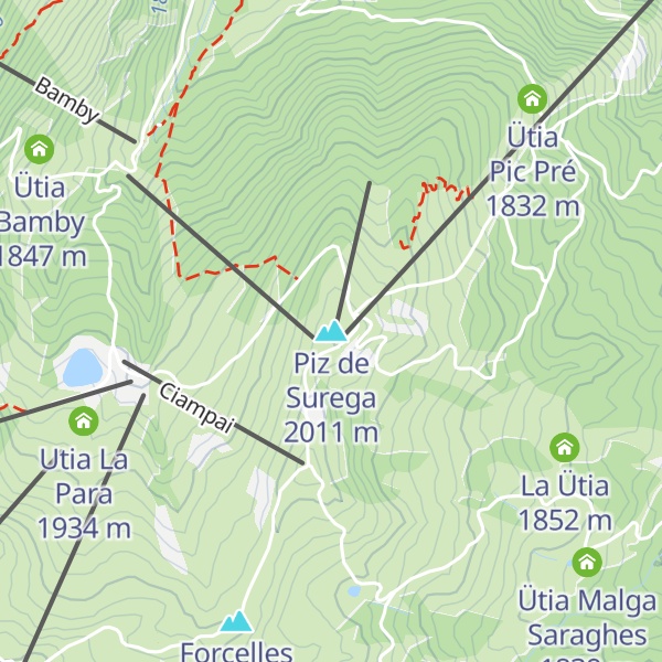 Map of Piz Sorega
