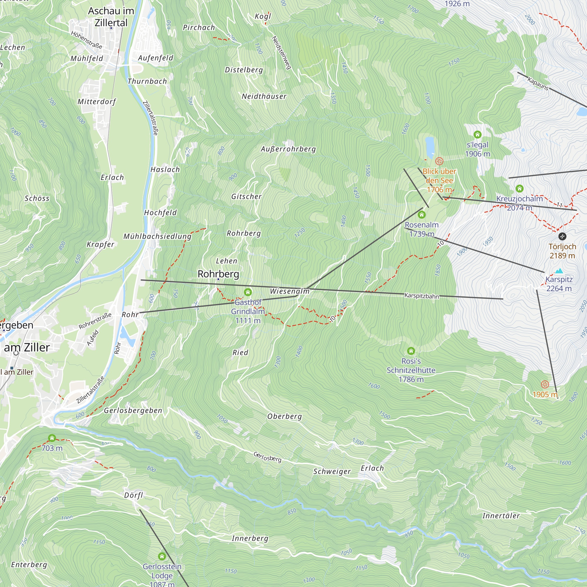 Bergrestaurant Wiesenalm map