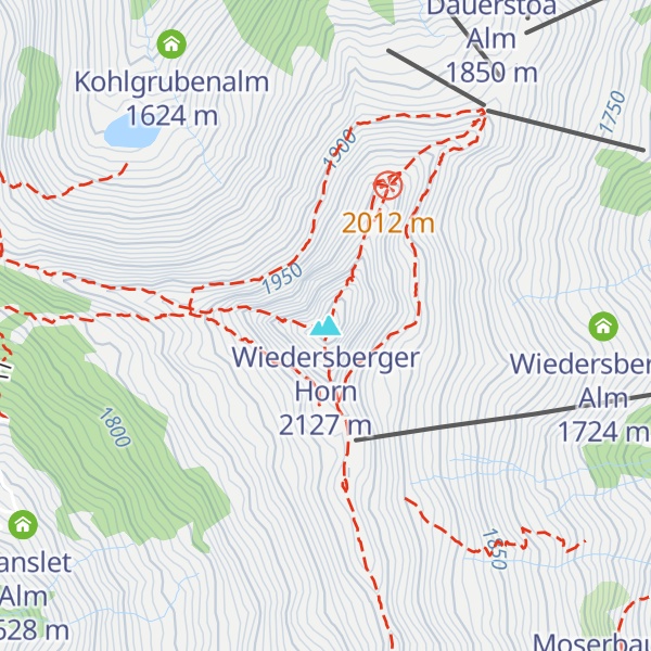 Map of Wiedersberger Horn