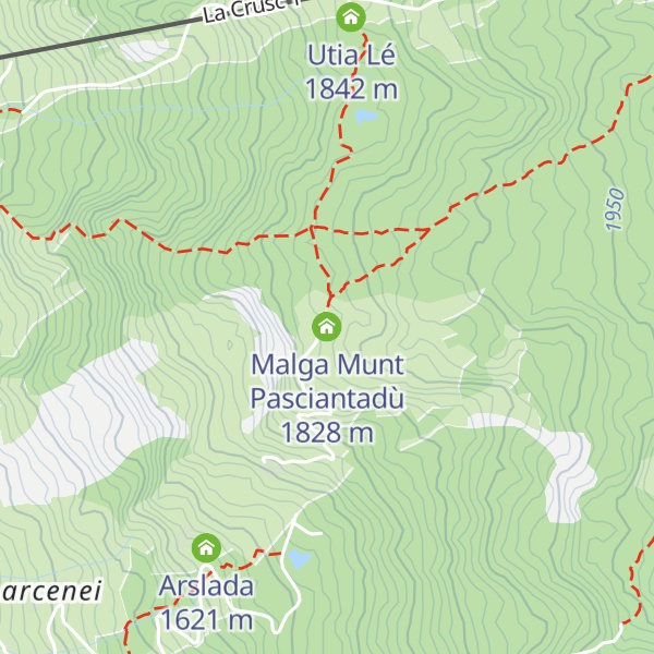 Map of Malga Munt Pasciantadù