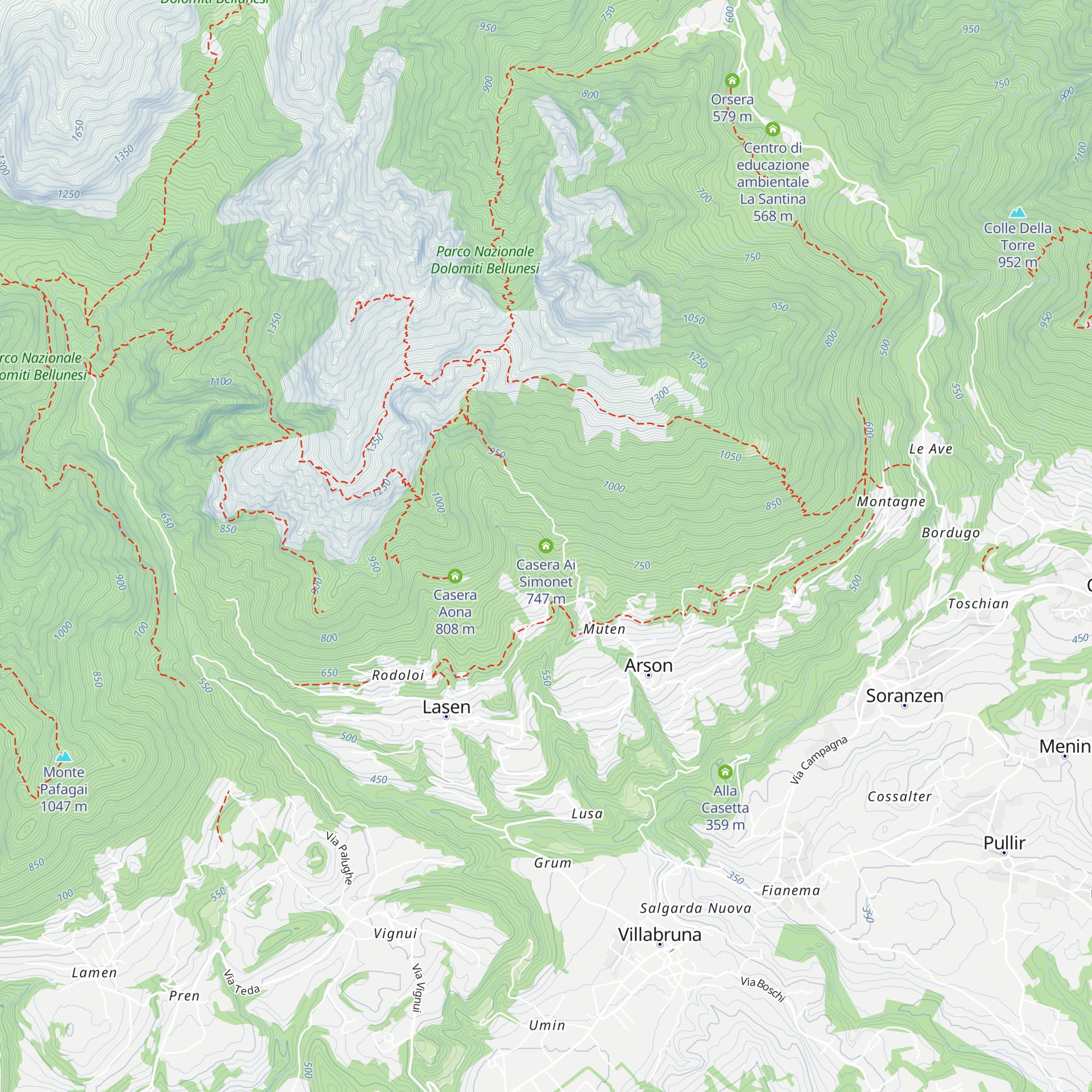 Casera Ai Simonet map