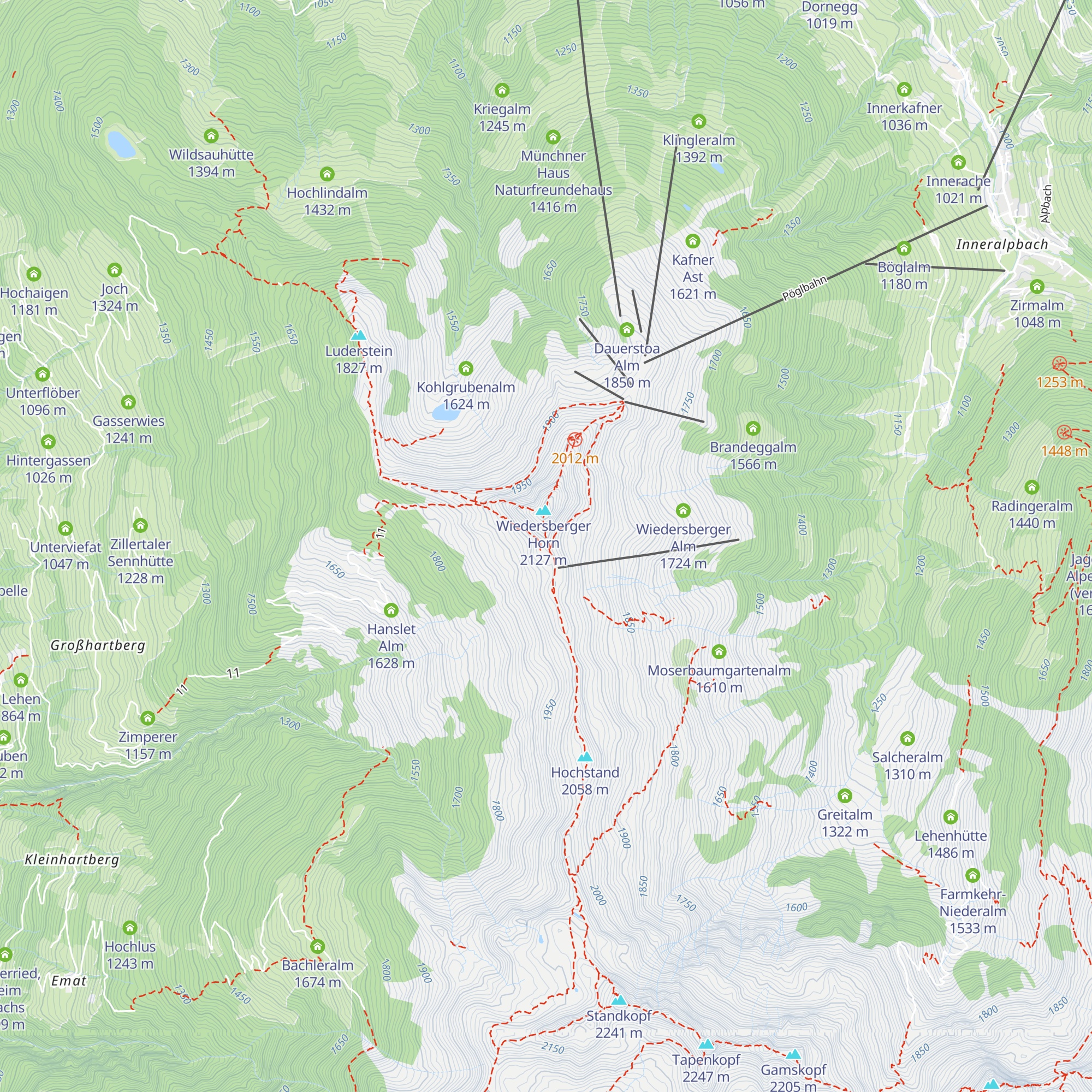 Hornalm map