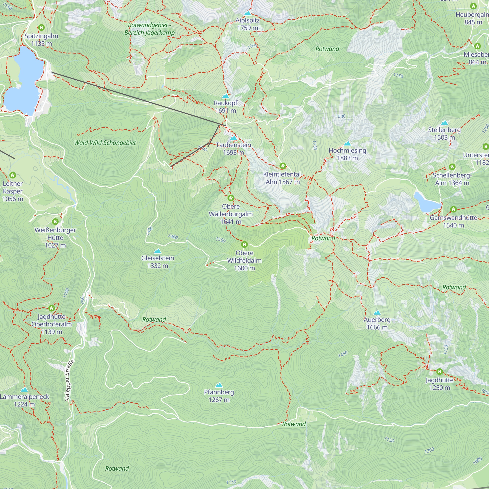 Obere Wildfeldalm map