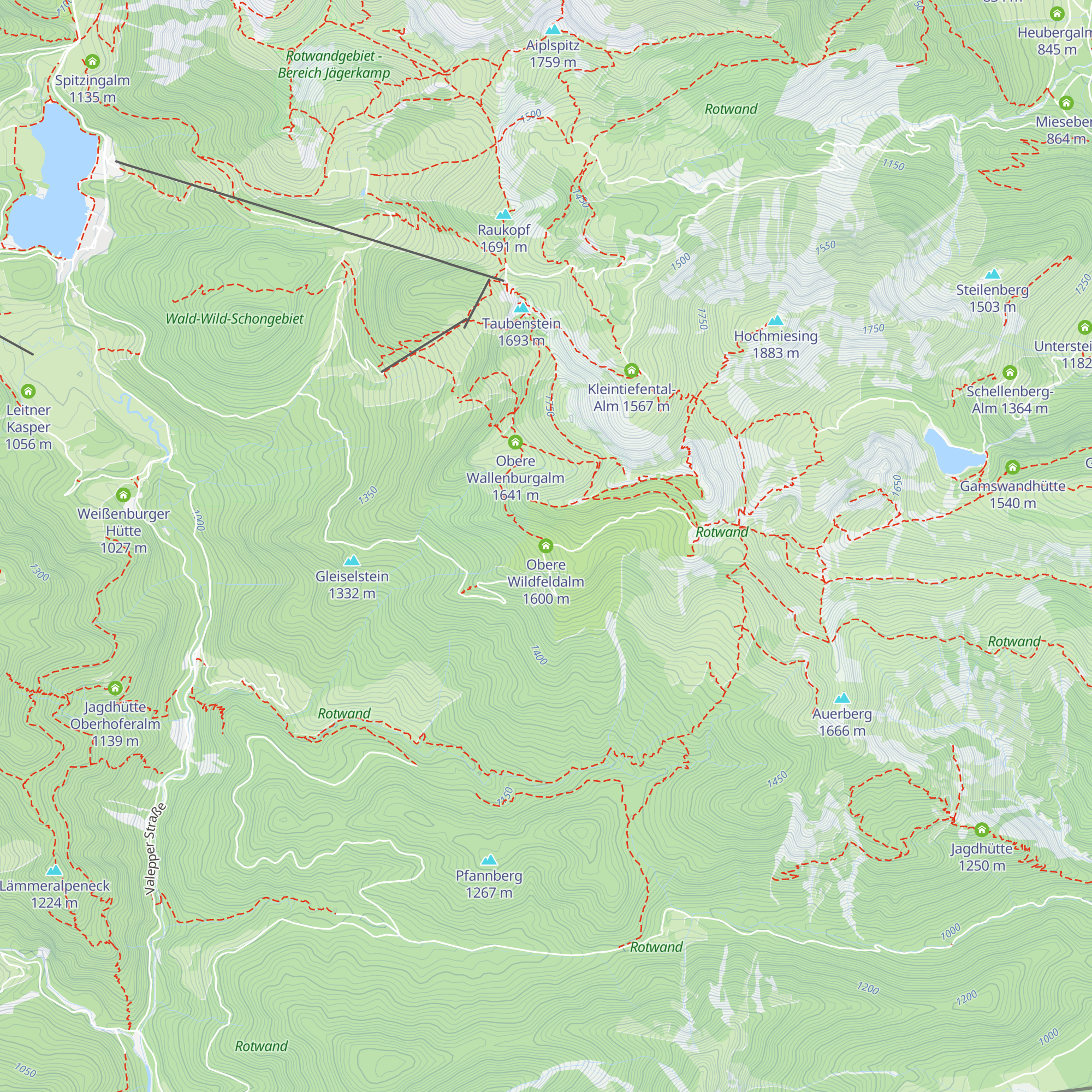 Obere Wildfeldalm map