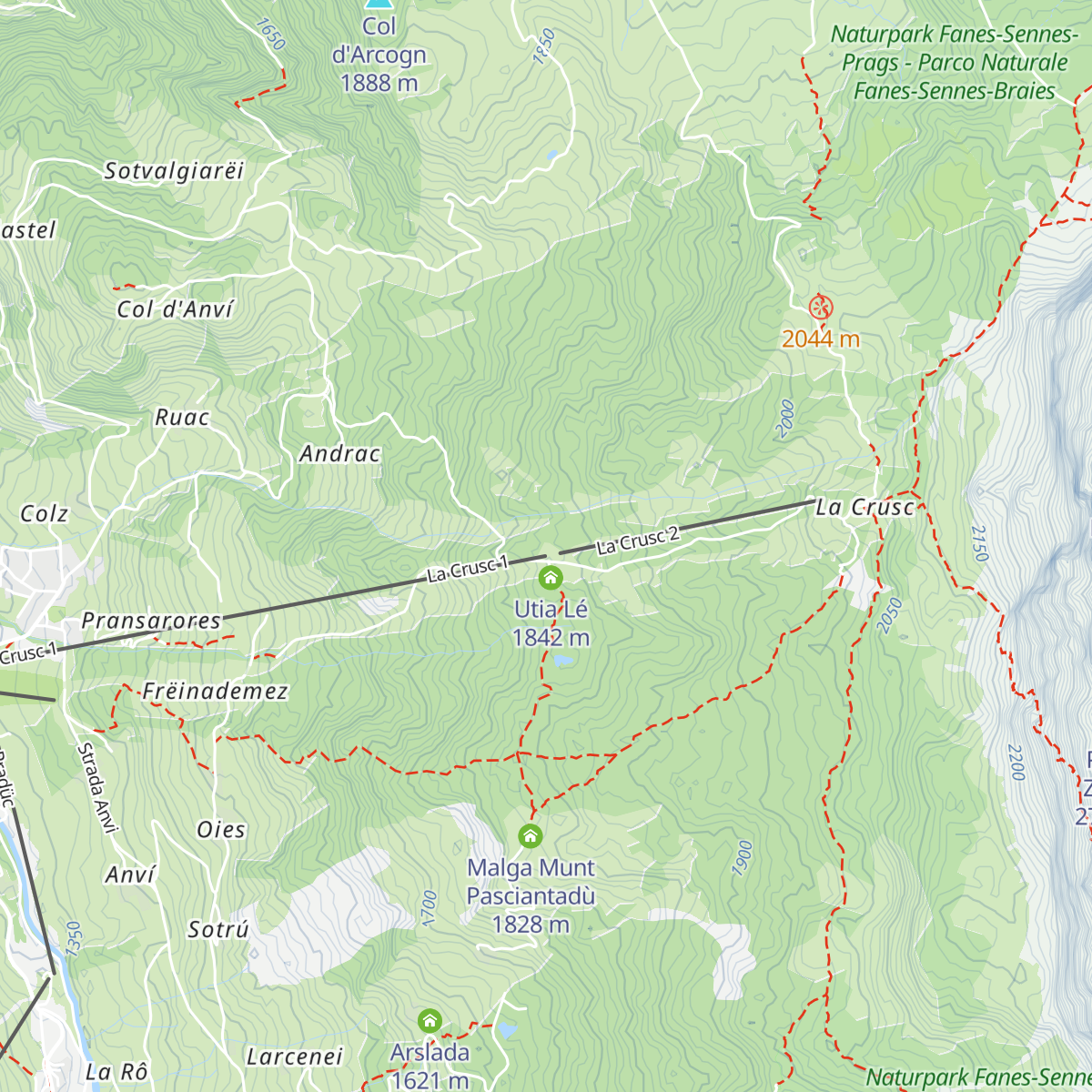 Skihütte Nagler map