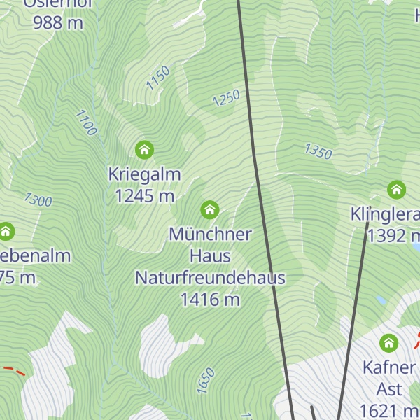 Map of Münchner Haus Naturfreundehaus