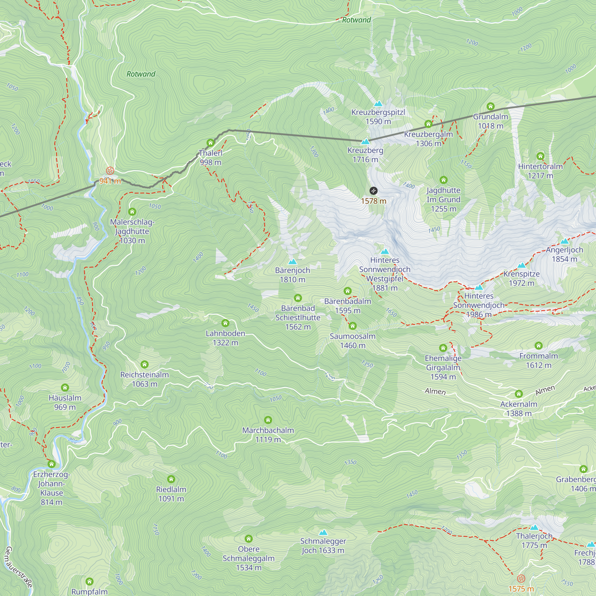 Bärenbad Schiestlhütte map