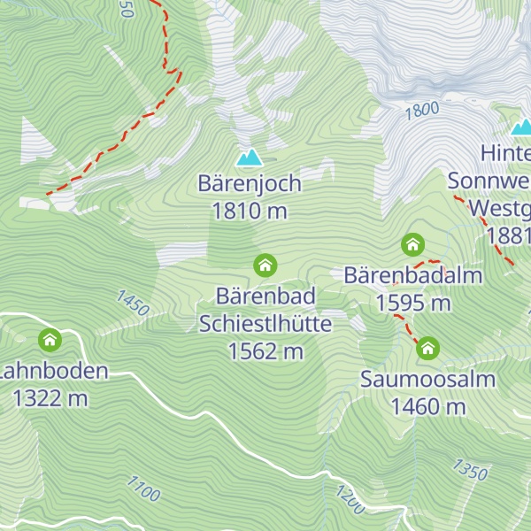 Map of Bärenbad Schiestlhütte