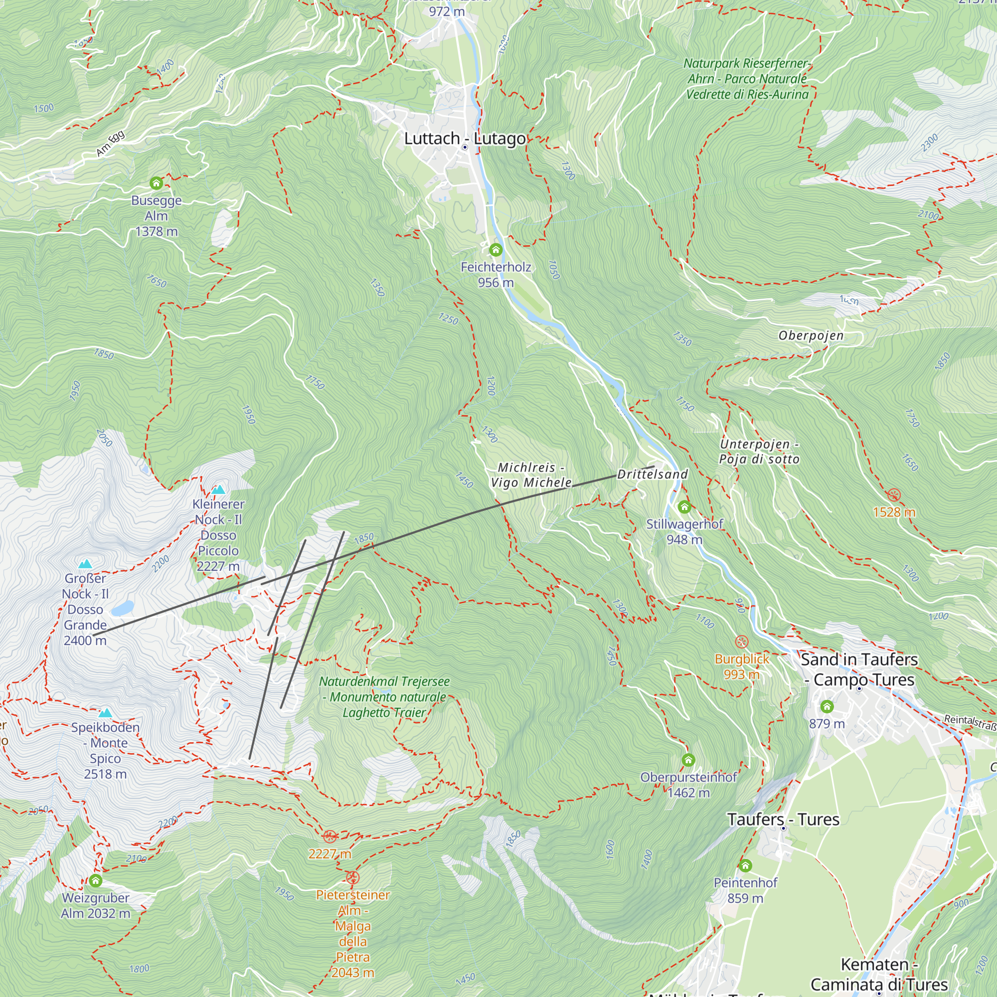 Mittelstation (Michlreis) map