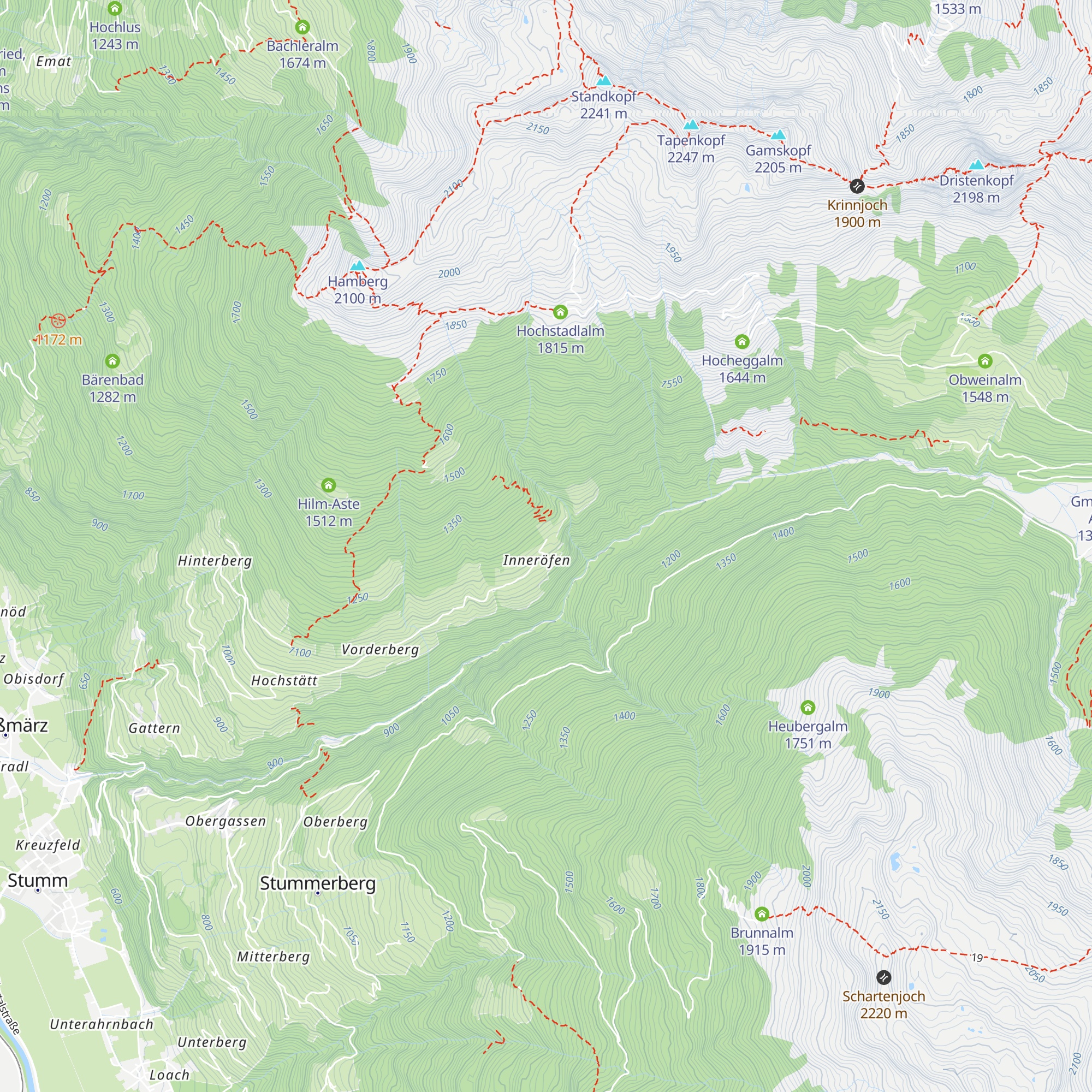 Almluft map