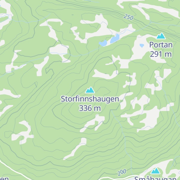 Map of Storfinnshaugen