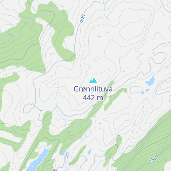 Map of Grønnlia