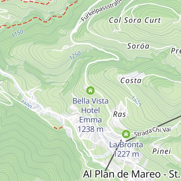 Map of Bella Vista Hotel Emma