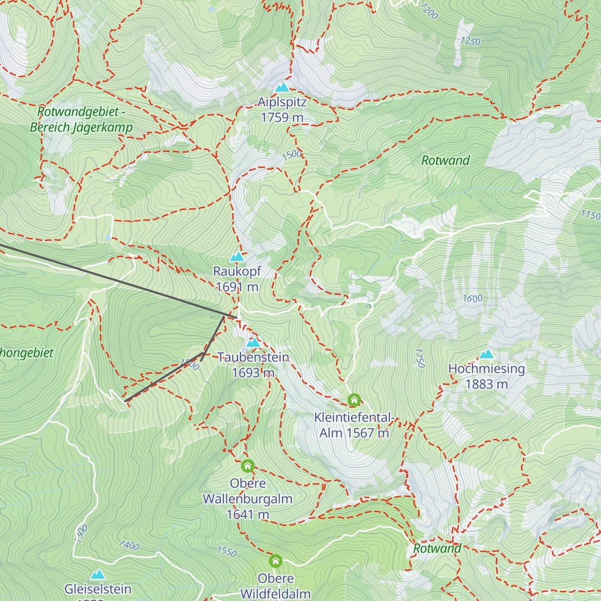 Taubensteinhaus map