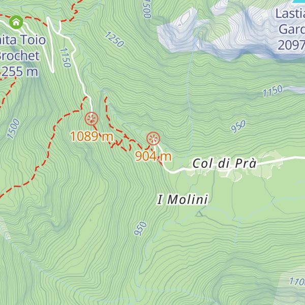Map of el talvà del Barba Rico