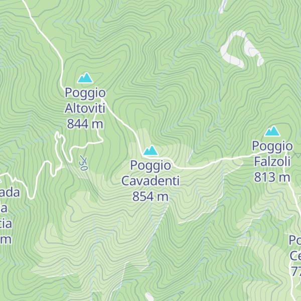 Map of Poggio Cavadenti
