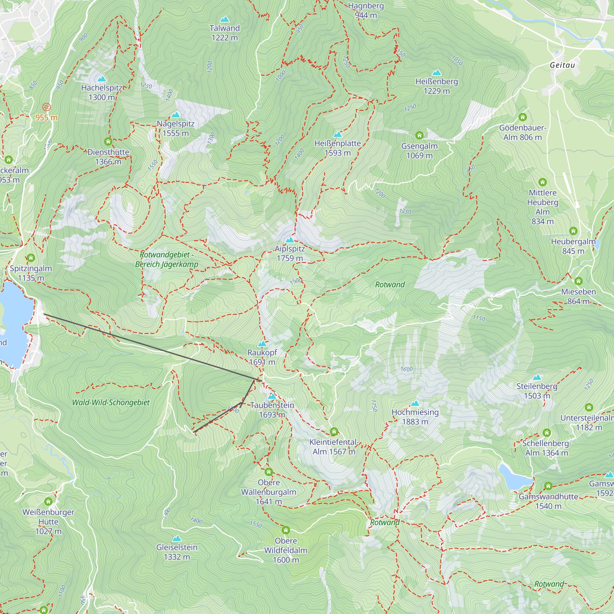 Naturfreundehaus Krottentaler Alm map