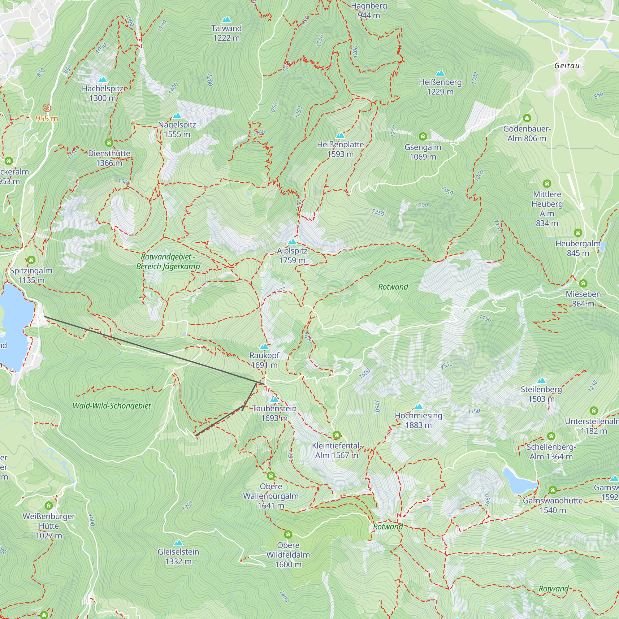 Naturfreundehaus Krottentaler Alm map
