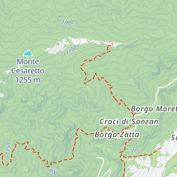Map of Punta dei Coi