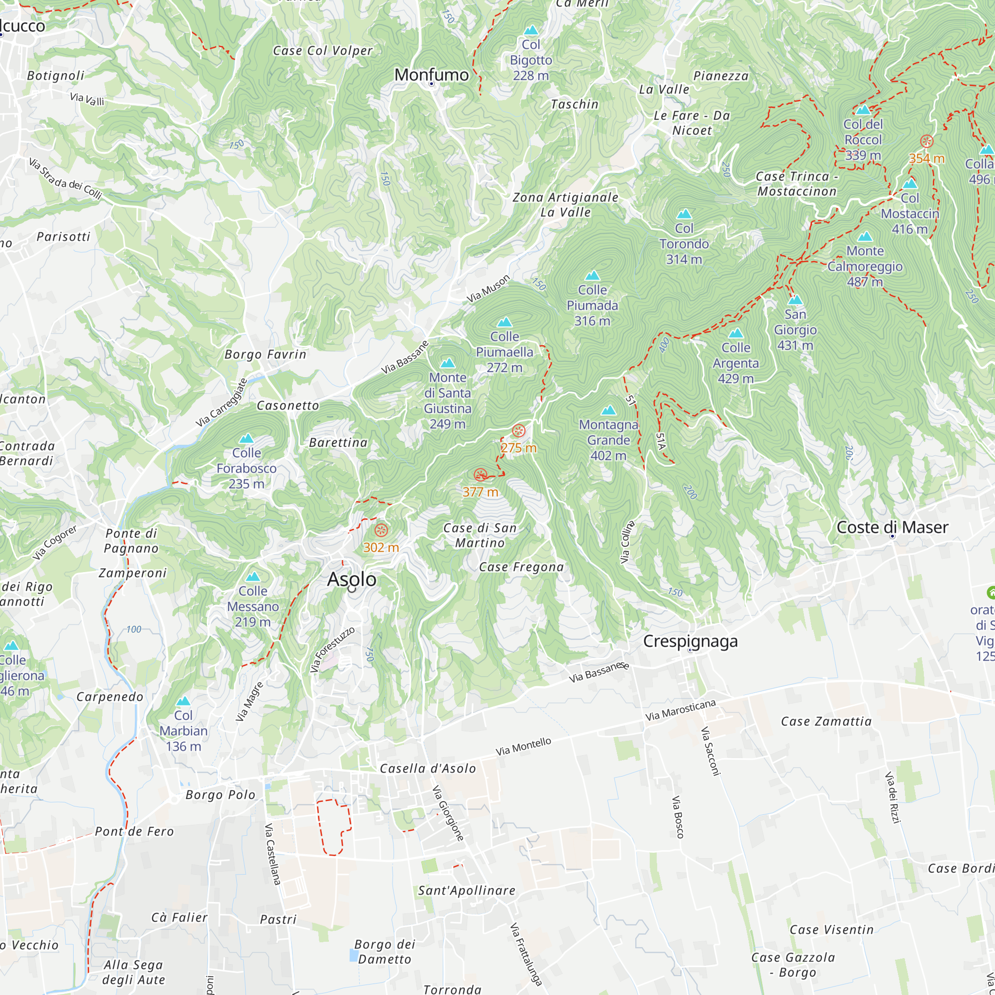 Ca' Recantina map