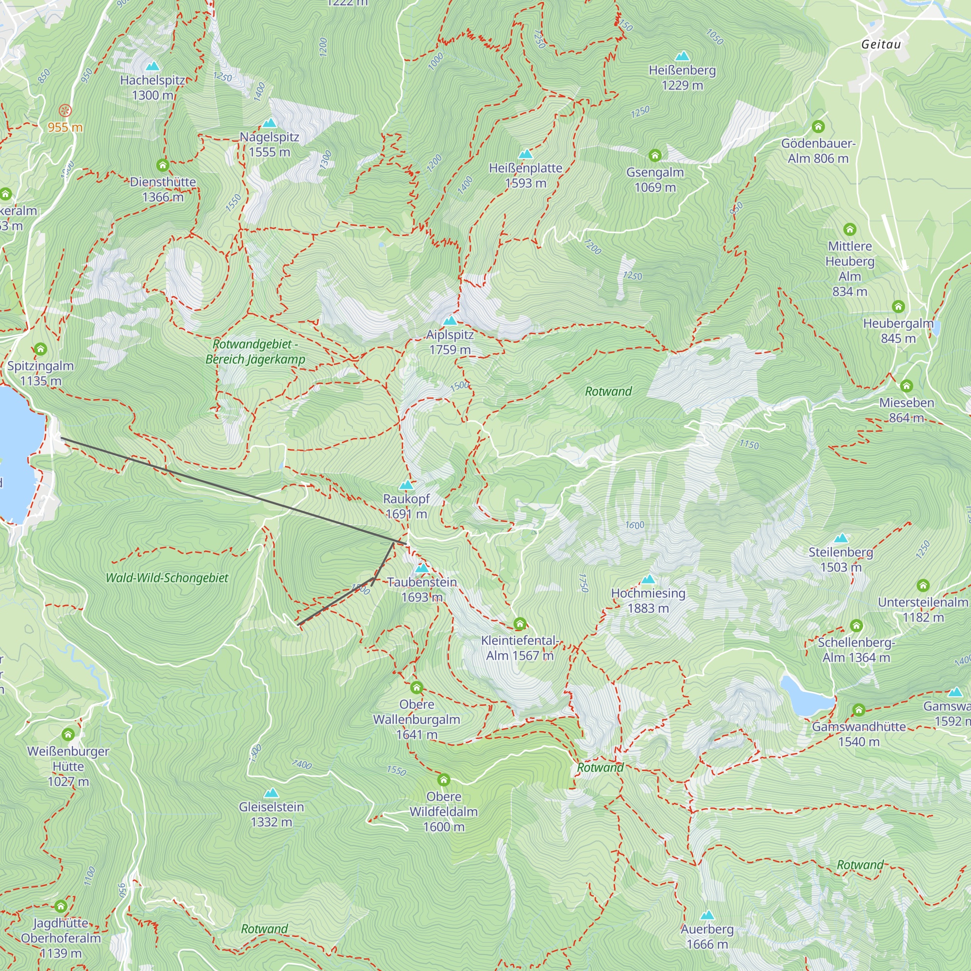 DAV Selbstversorgerhütte Sektion Bayerland map