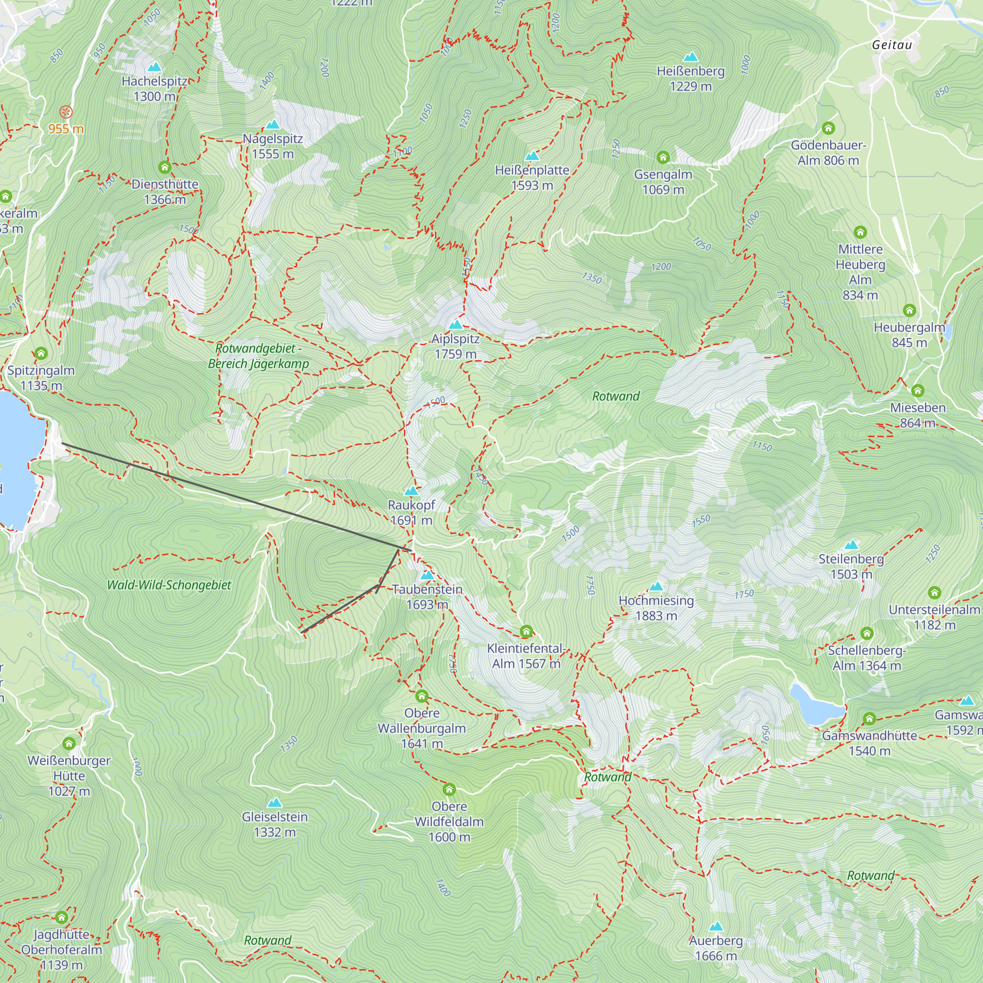 DAV Selbstversorgerhütte Sektion Bayerland map