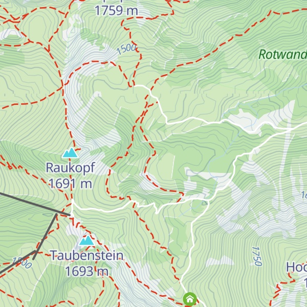 Map of DAV Selbstversorgerhütte Sektion Bayerland