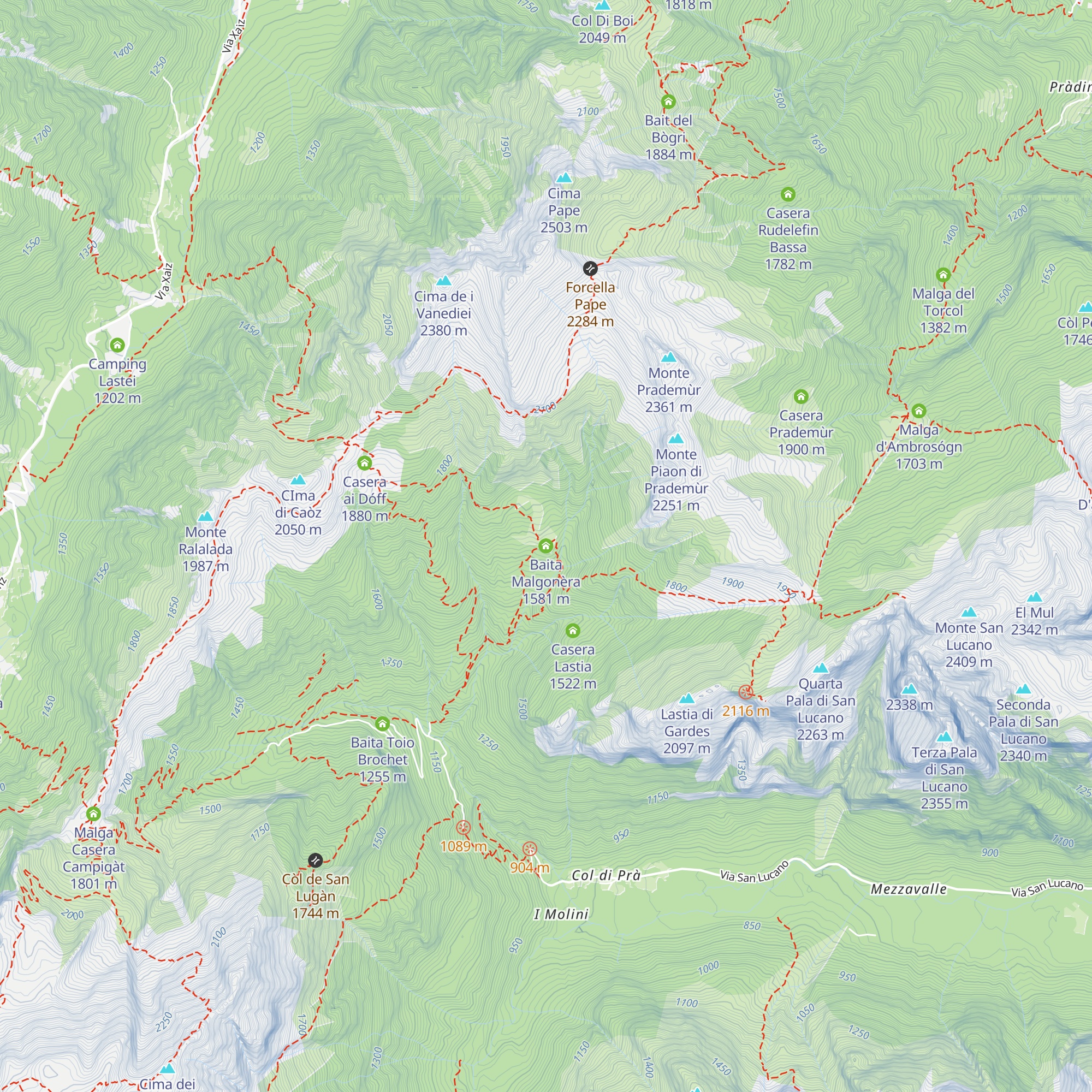 Baita Malgonèra map