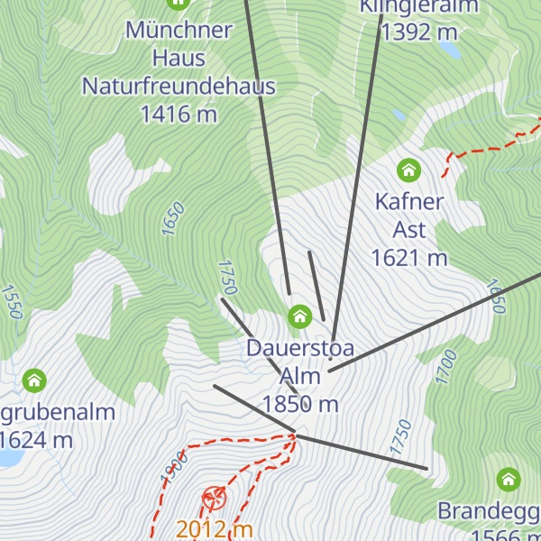 Map of Lauserbühne