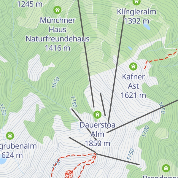 Map of Hornboden