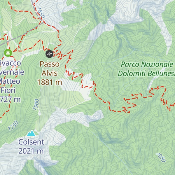 Map of Bivacco malga Alvis