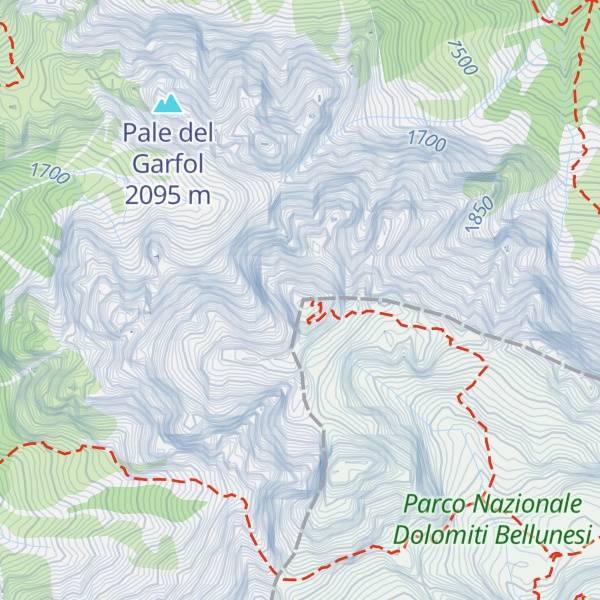 Map of Piz di Sagron