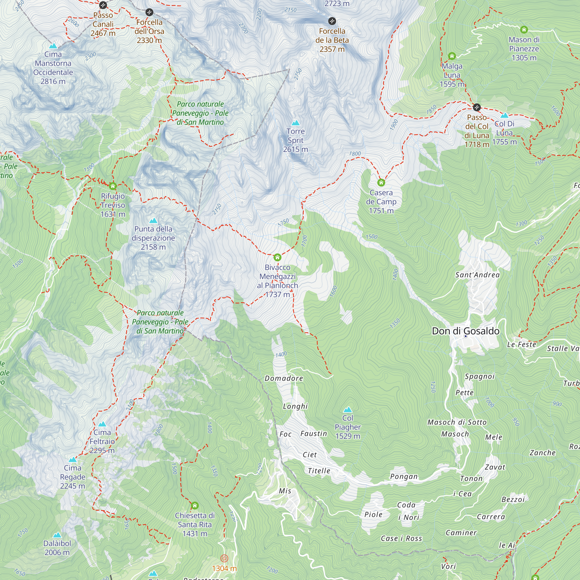 Rifugio Malga Cavallera map