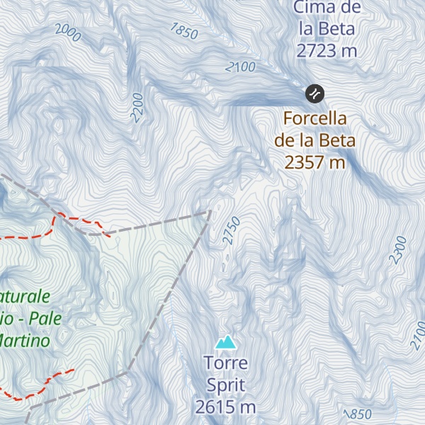Map of Croda Granda