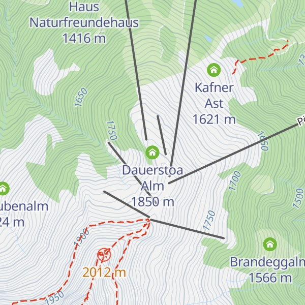 Map of Dauerstoa Alm