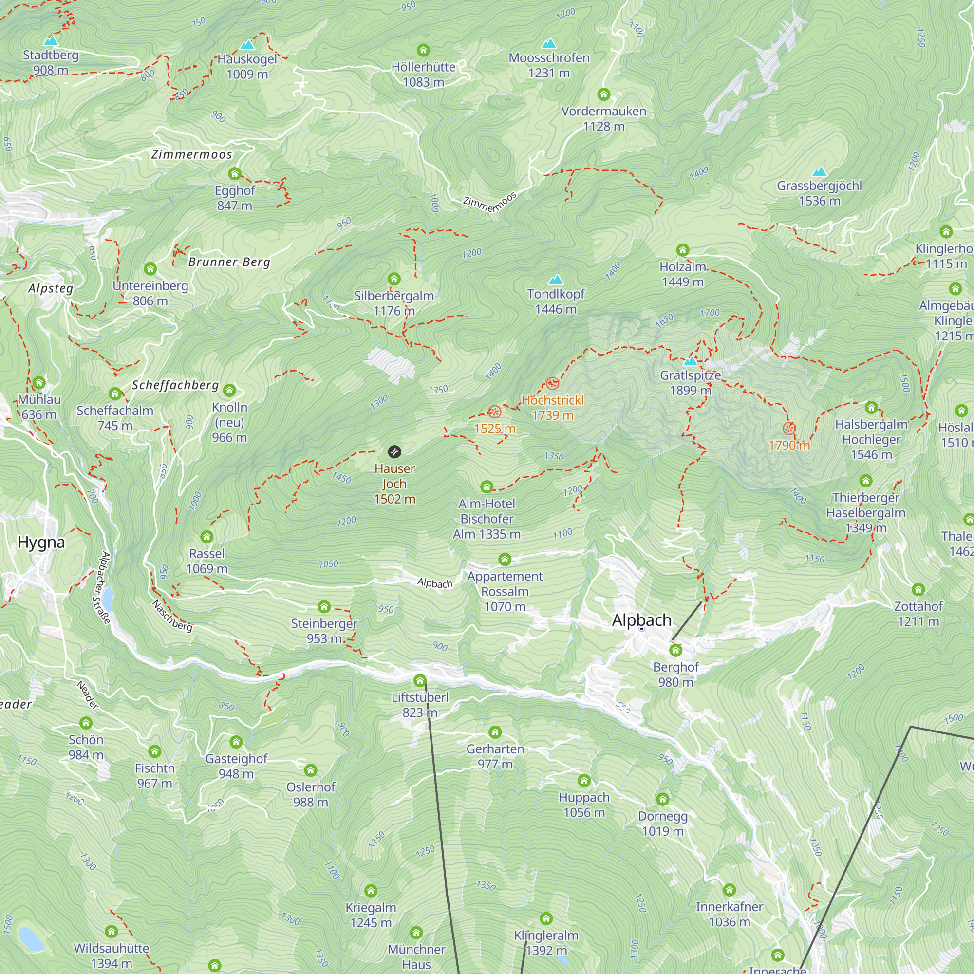 Alm-Hotel Bischofer Alm map