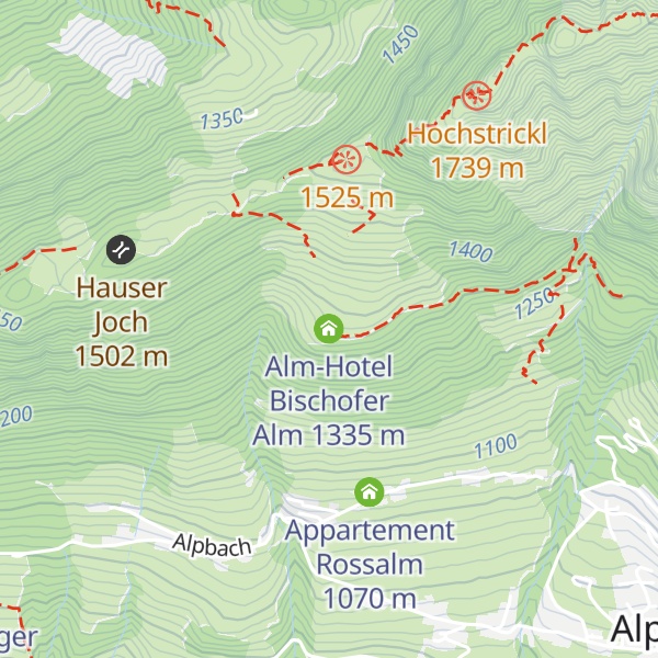 Map of Alm-Hotel Bischofer Alm